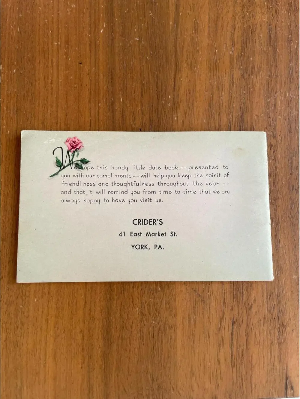 My Date Book Hallmark Vintage Hallmark Date Book 1948 Purse Calendar Unused